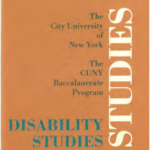 Cover page of the Disability Studies brochure
