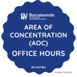 flyer for office hours for CUNY Baccalaureate