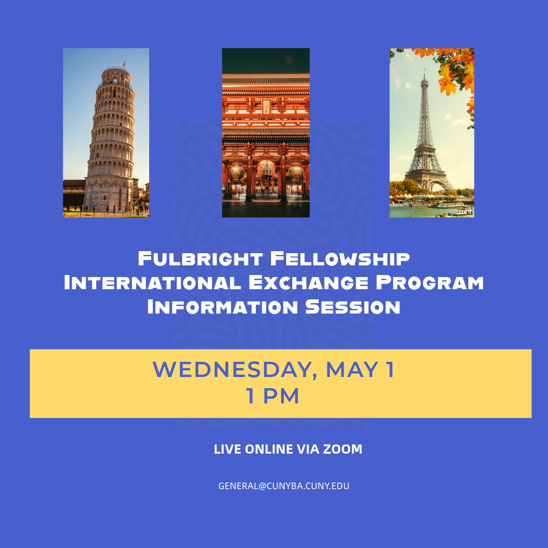 Fulbright info session flyer