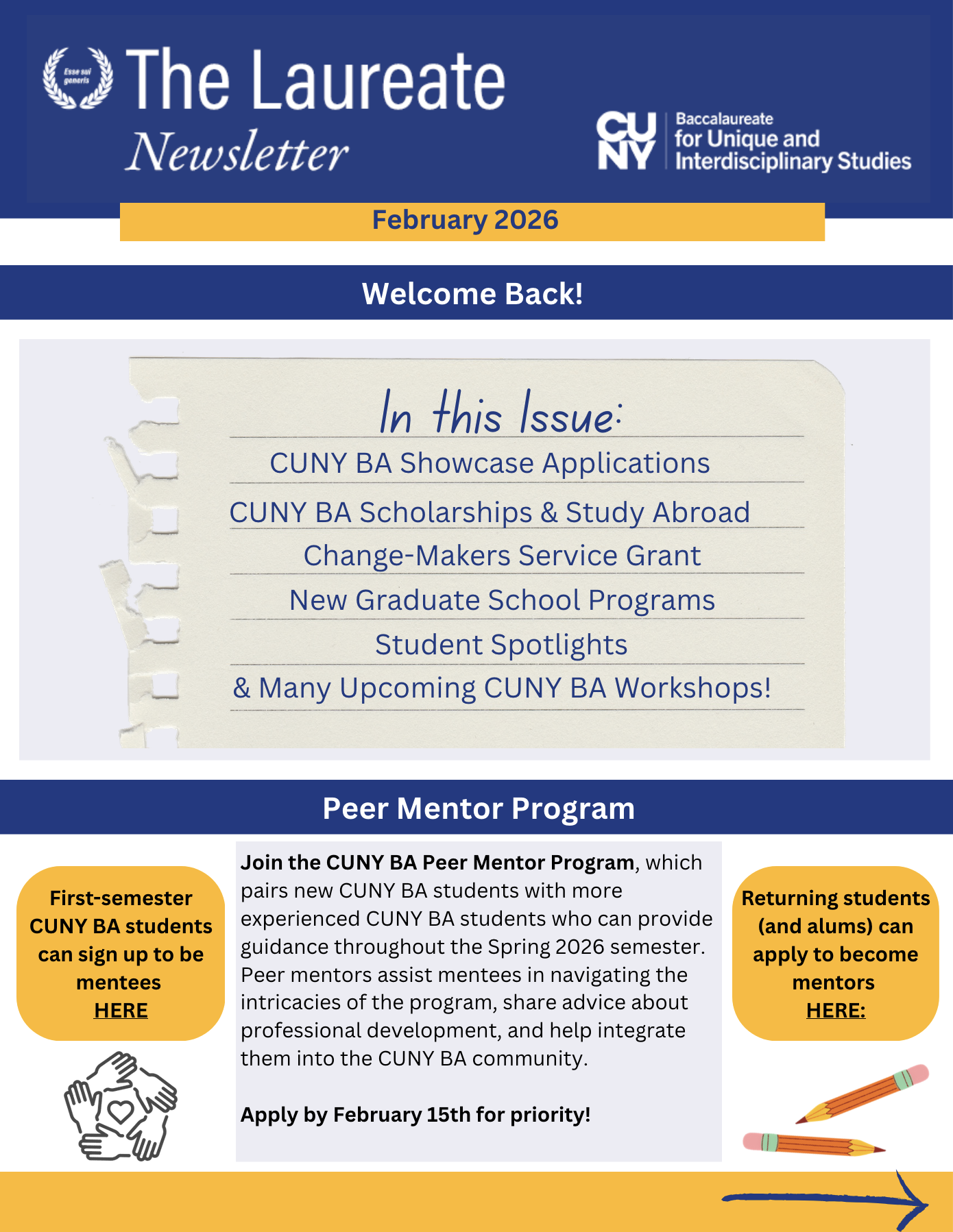 Cover of the Laureate Newsletter, February 2026