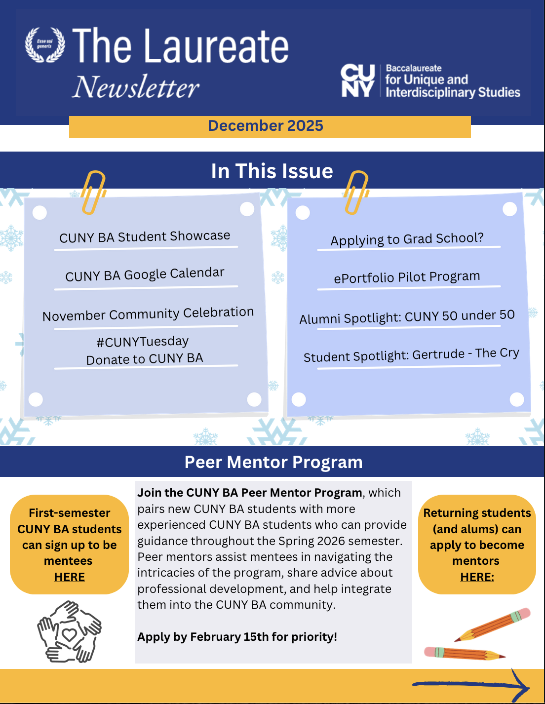 The Laureate Newsletter - December 2025